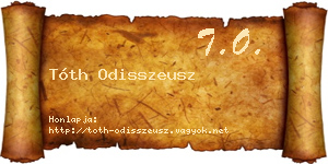 Tóth Odisszeusz névjegykártya